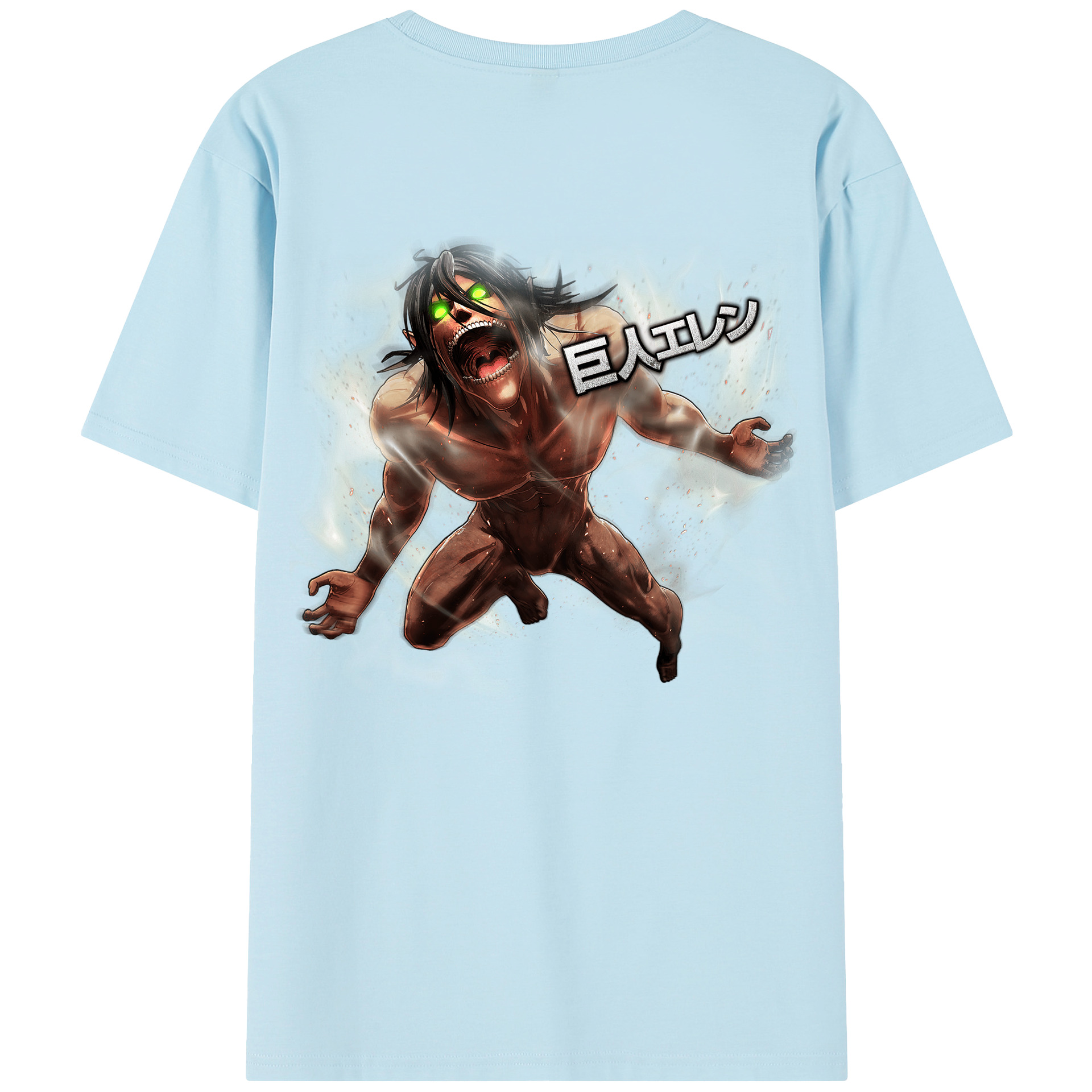 （画像用） 進撃の巨人 Attack on Titan 綿100％半袖Tシャツ（背面プリント）
